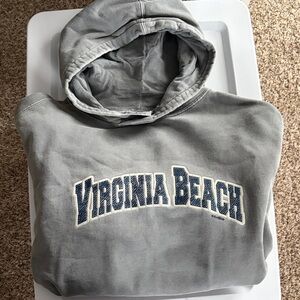 Gray Virginia Beach Hoodie